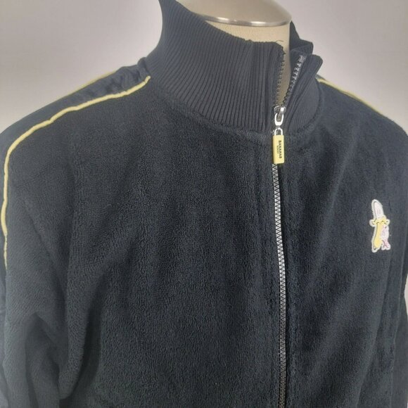 Bananas Monkey Track Suit Jacket Size Large Black NEW NIB Zip Up Soft Thick Warm - Picture 3 of 9